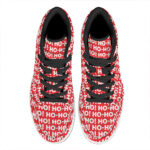 Christmas Festive Pattern High Top Leather Sneakers