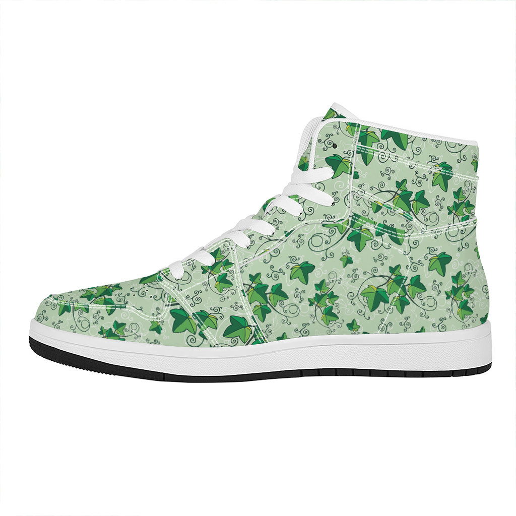 Christmas Floral High Top Leather Sneakers