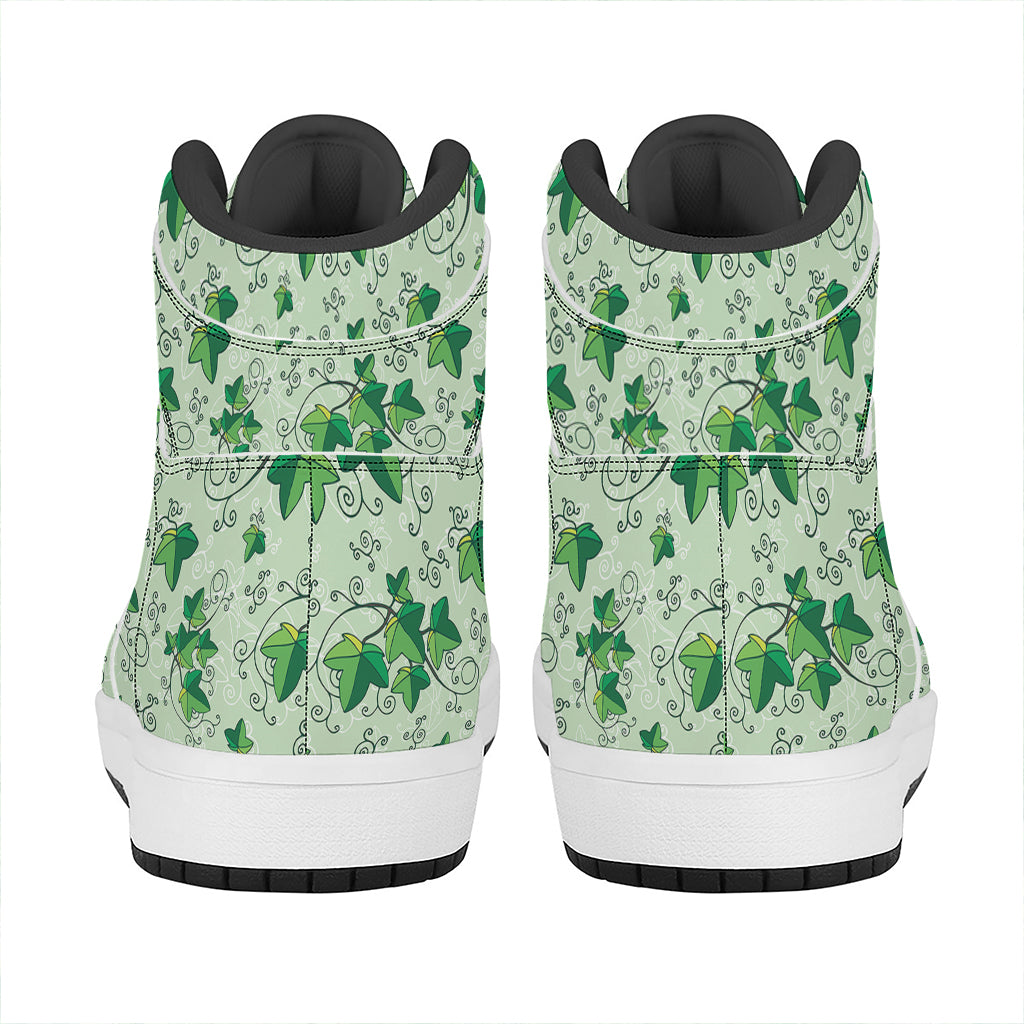 Christmas Floral High Top Leather Sneakers