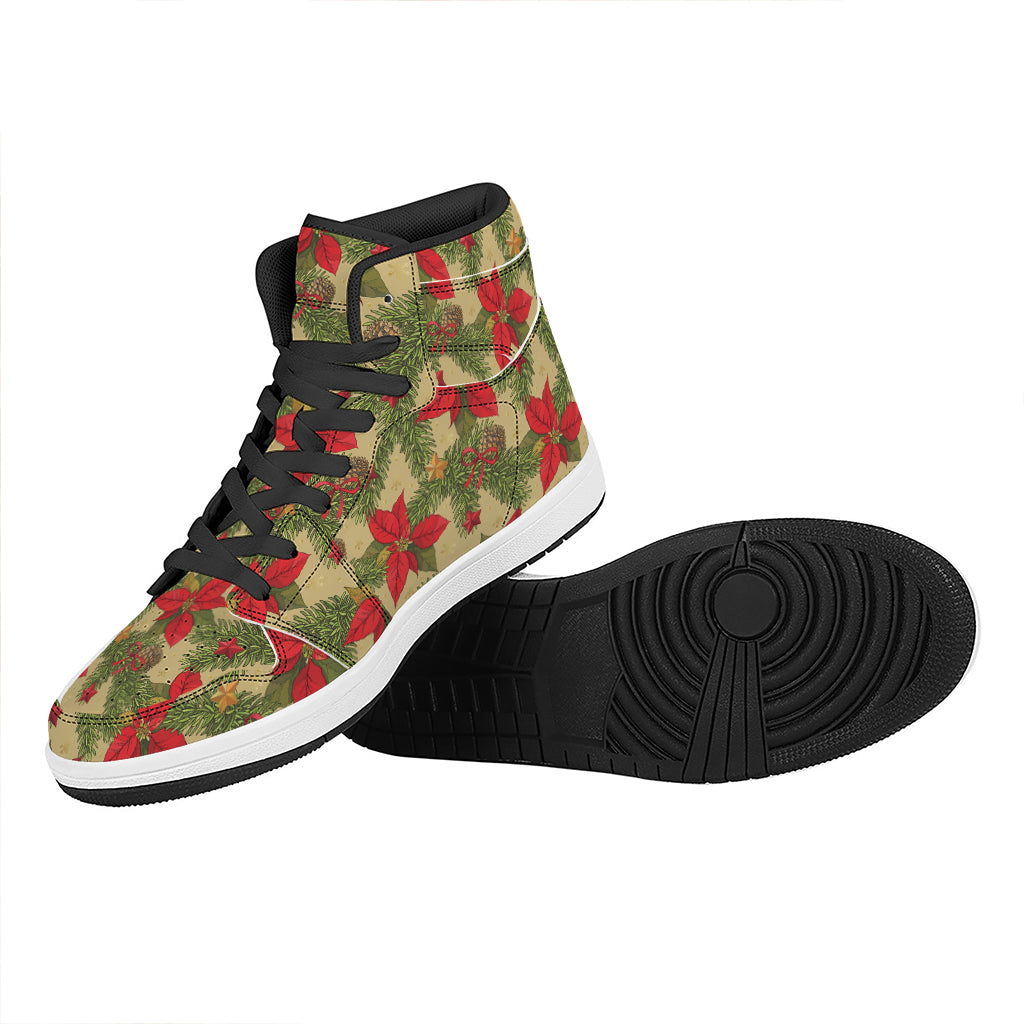 Christmas High Top Leather Sneakers for festival