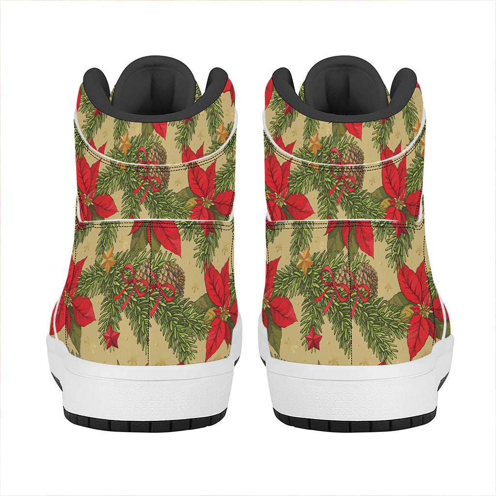 Christmas High Top Leather Sneakers for festival