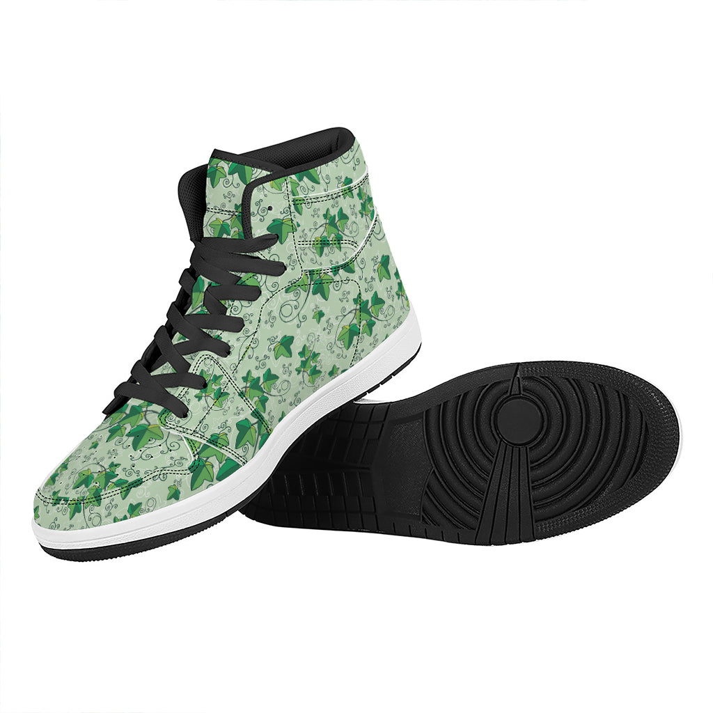 Christmas Floral High Top Leather Sneakers