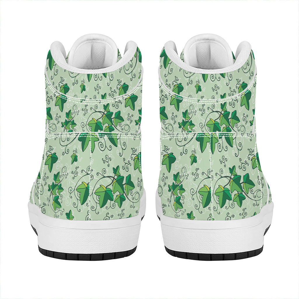 Christmas Floral High Top Leather Sneakers