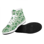 Christmas Floral High Top Leather Sneakers