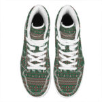 Christmas High Top Leather Sneakers with Festive