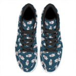 Christmas High Top Leather Sneakers with Polar Bear Print