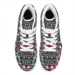 Christmas High Top Leather Sneakers Happy Funny