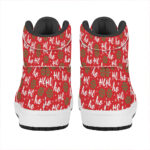 New Christmas High Top Leather Sneakers