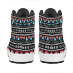 Christmas High Top Leather Sneakers Happy Funny