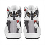 Christmas Siberian Husky High Top Leather Sneakers for Dog Lovers