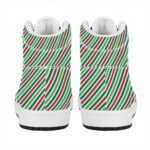 Christmas Stylish High Top Leather Sneakers for Trendy Holiday Looks