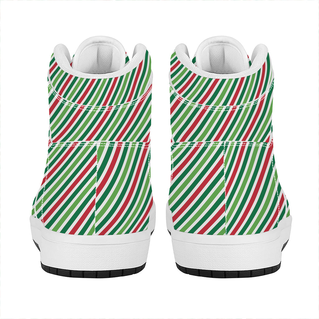 Christmas Stylish High Top Leather Sneakers for Trendy Holiday Looks