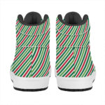 Christmas Stylish High Top Leather Sneakers for Trendy Holiday Looks