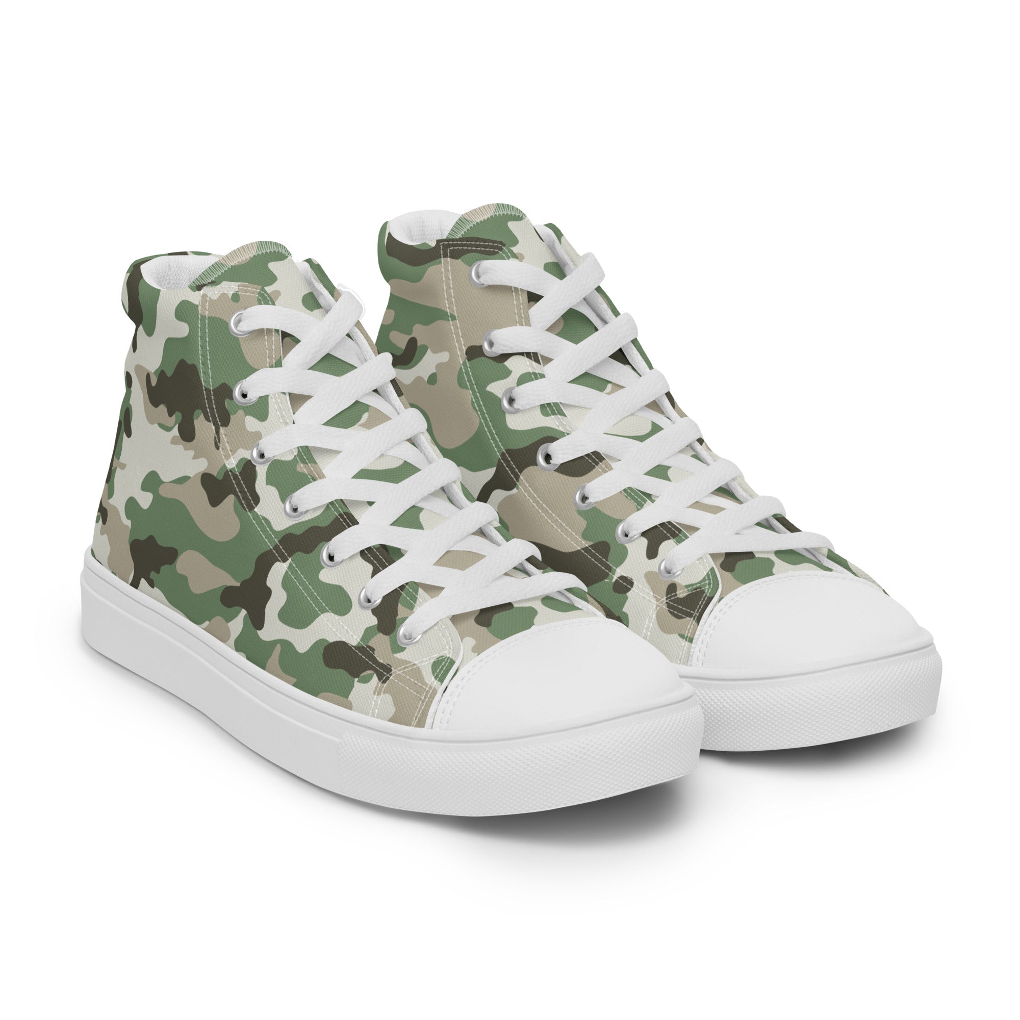 Men’s Camouflage High-Top Canvas Sneakers – Durable & Comfortable Casual ShoesMen’s Camouflage High-Top Canvas Sneakers – Durable & Comfortable Casual Shoes