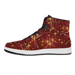 Festive Glimmer High Top Leather Sneakers 7Xhos