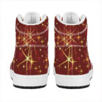 Festive Glimmer High Top Leather Sneakers