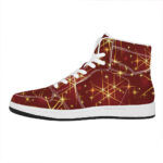 Festive Glimmer High Top Leather Sneakers