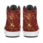 Festive Glimmer High Top Leather Sneakers