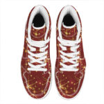 Festive Glimmer High Top Leather Sneakers