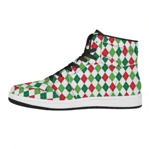 Festive High Top Leather Sneakers For Christmas Celebration Qxijm