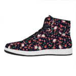 Festive High Top Leather Sneakers for Christmas Comfort and Style