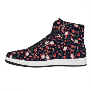 Festive High Top Leather Sneakers For Christmas Comfort And Style Sanm3