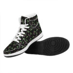 Festive Holiday High Top Leather Sneakers for Christmas