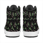 Festive Holiday High Top Leather Sneakers for Christmas