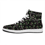 Festive Holiday High Top Leather Sneakers for Christmas