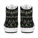 Festive Holiday High Top Leather Sneakers for Christmas