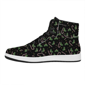 Festive Holiday High Top Leather Sneakers For Christmas Yzybw