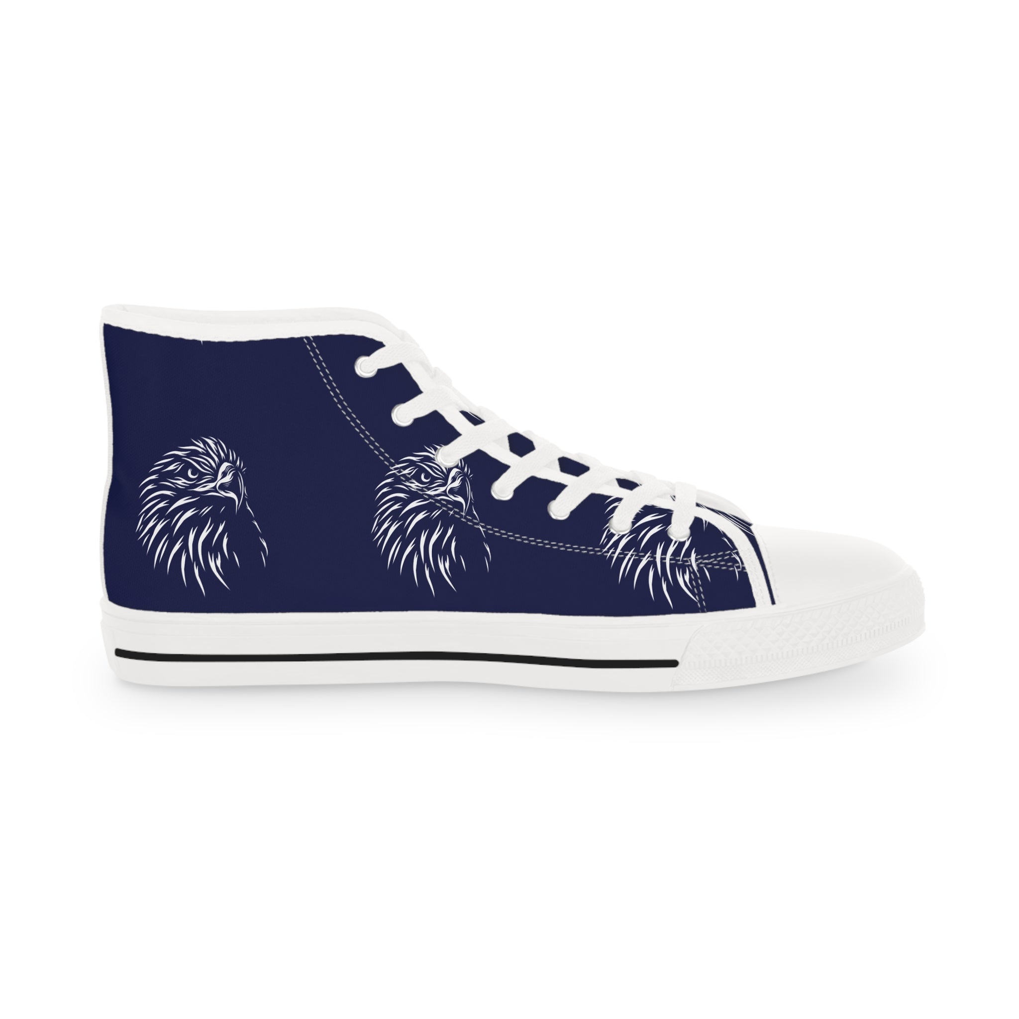 Men’s High-Top Canvas Sneakers with Palm Tree Print – Tropical & Relaxed