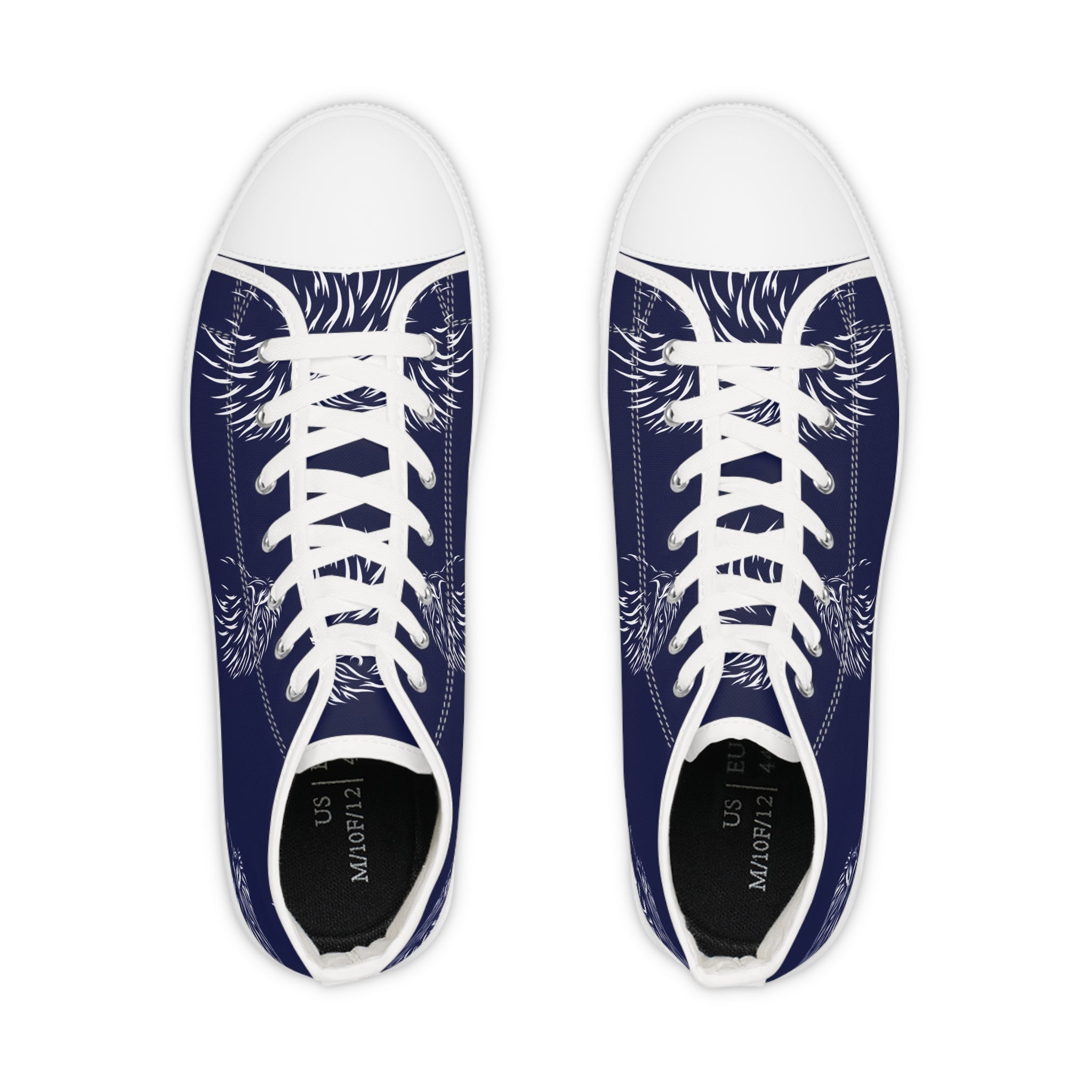 Men’s High-Top Canvas Sneakers with Palm Tree Print – Tropical & Relaxed