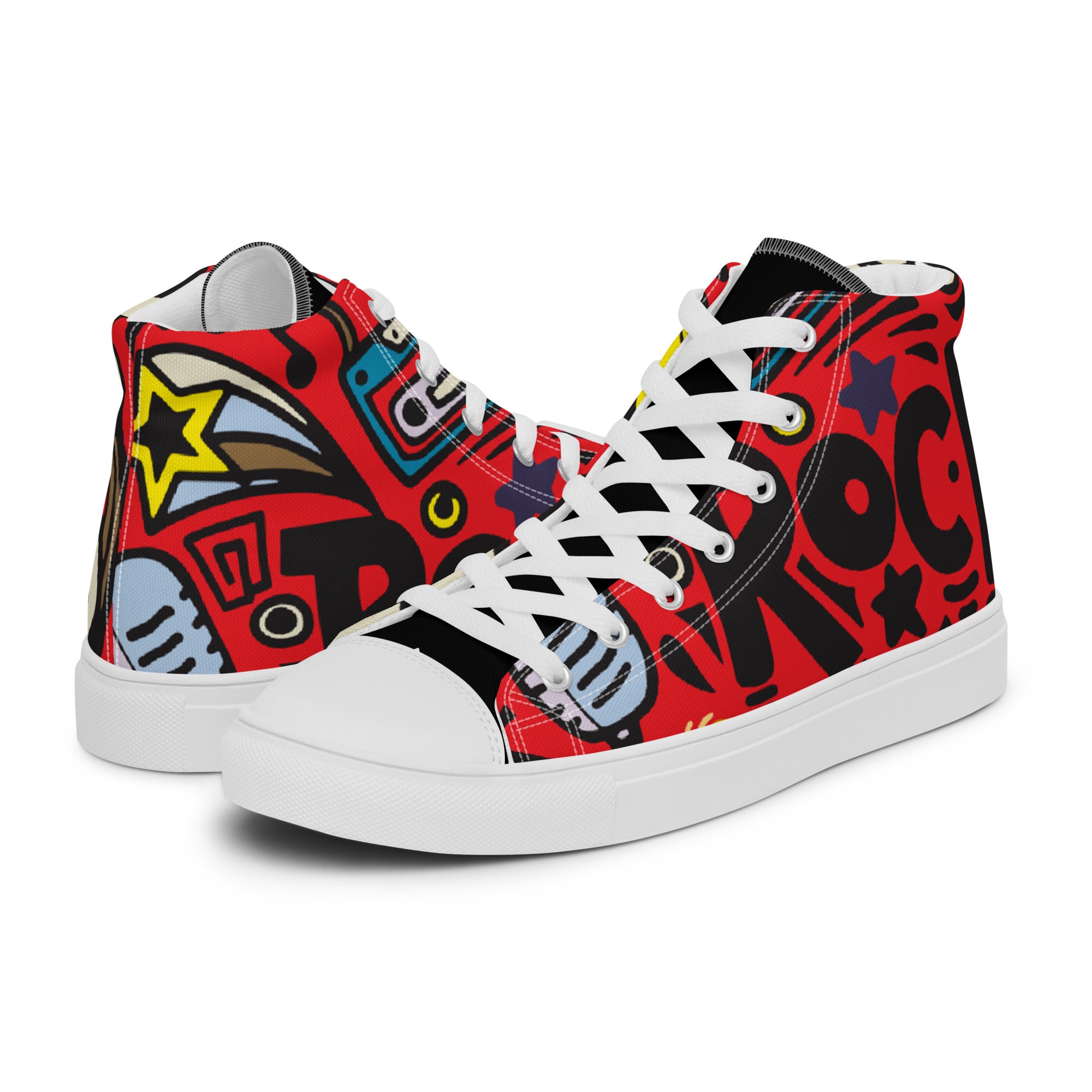 Mens High Top Sneakers With Adjustable Straps For A Perfect Fit 7Raev