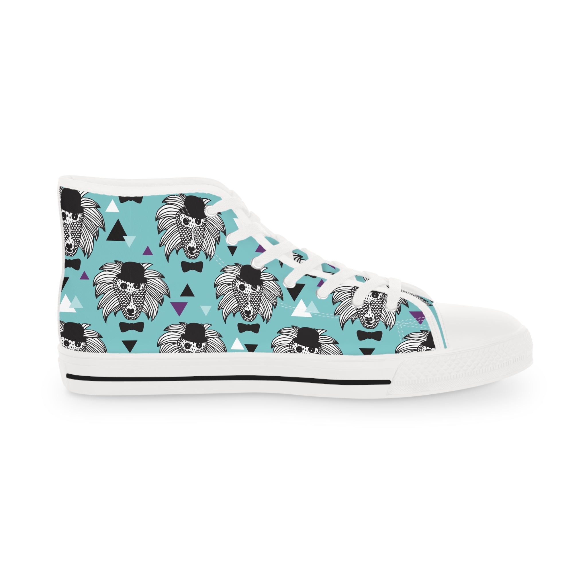 Men’s High-Top Sneakers with Unique Patterns – Durable, Lightweight, and Comfortable