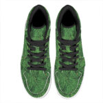 Stylish Christmas High Top Leather Sneakers with Tree Branch Print