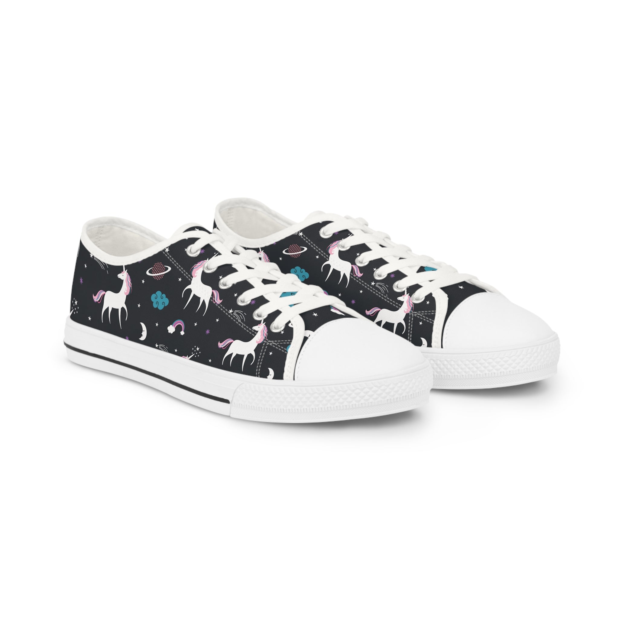 Mens Cosmic Unicorn Low Top Sneakers Magical Space Themed Design Dz5Qa