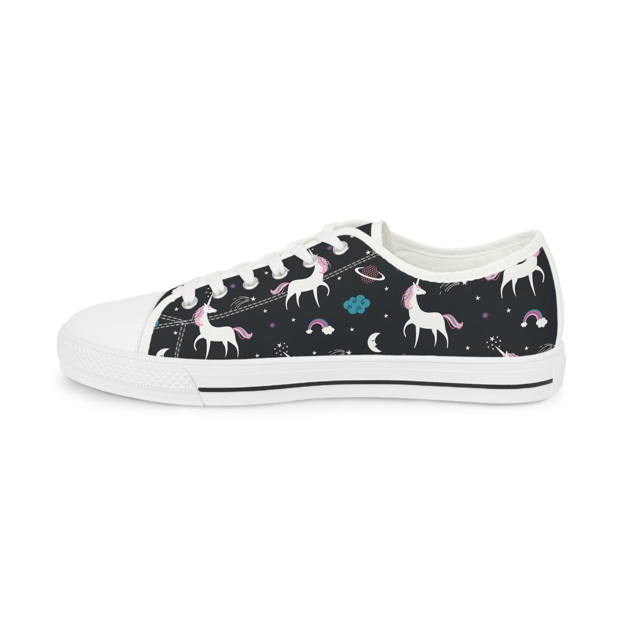 Men’s Cosmic Unicorn Low-Top Sneakers – Magical Space-Themed Design