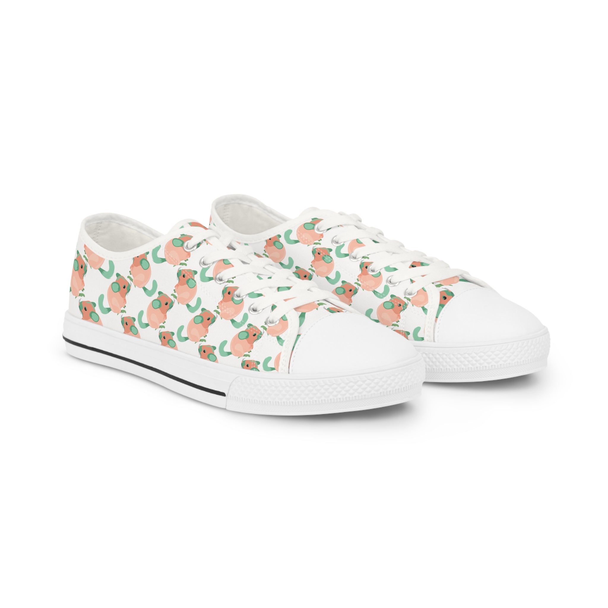 Mens Parrot Pattern Low Top Sneakers Tropical Inspired Design Imjpy