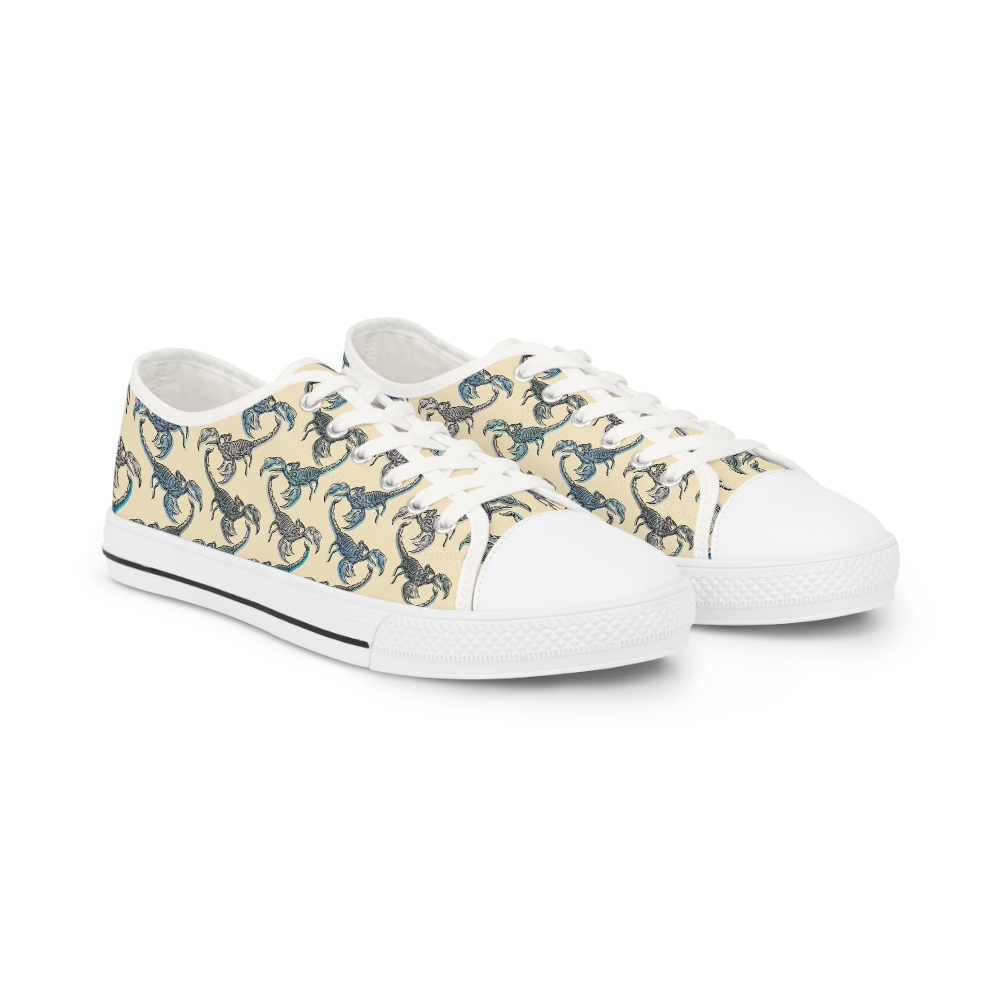 Mens Scorpion Pattern Low Top Sneakers Bold Desert Inspired Design