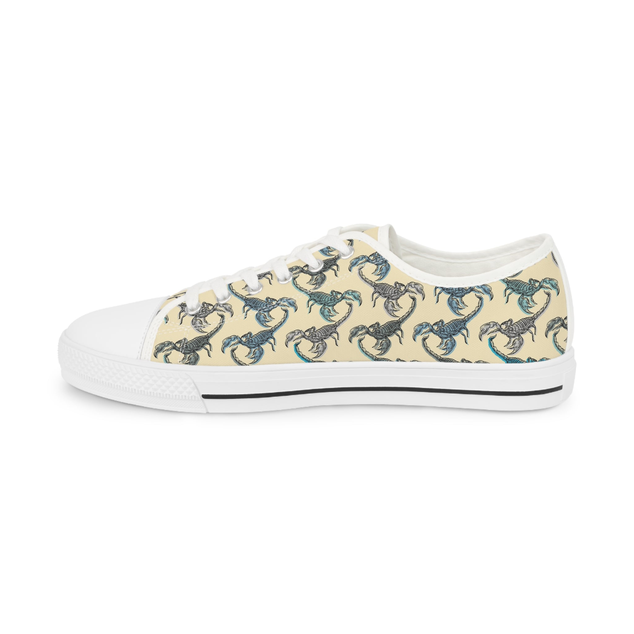 Men’s Scorpion Pattern Low-Top Sneakers – Bold Desert-Inspired Design